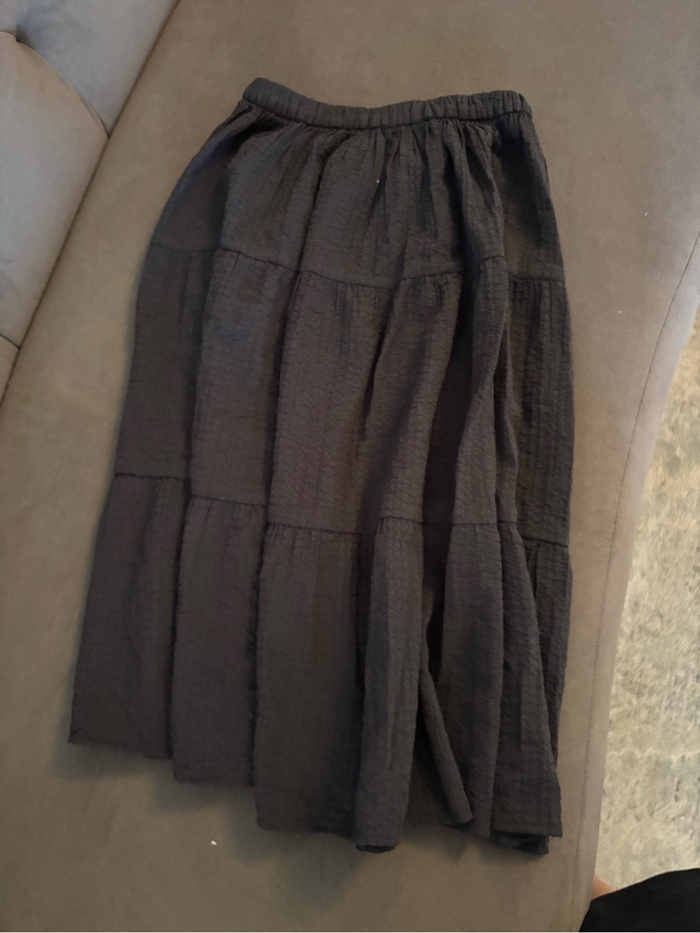 H&M Black Tiered Maxi Skirt - Girls Tween Teen